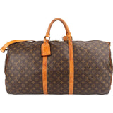 Louis Vuitton Monogram Canvas Keepall 60 Bandoulière Travel Bag