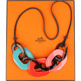 Hermès Tricolor Isadora Karamba Necklace