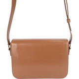 Celine Shiny Calfskin Leather Medium Triomphe Crossbody Bag