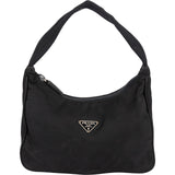 Prada Black Nylon Triangel Vintage Re-Edition Handbag - vintageandkickz