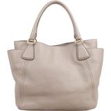 Prada Grey Vitello Daino Tote Handbag