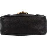 Chloé Black Leather Elsie Turnlock Crossbody Bag