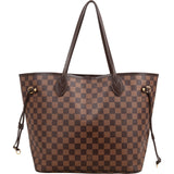 Louis Vuitton Monogram Damier Ebene Neverfull MM Shoulder Bag