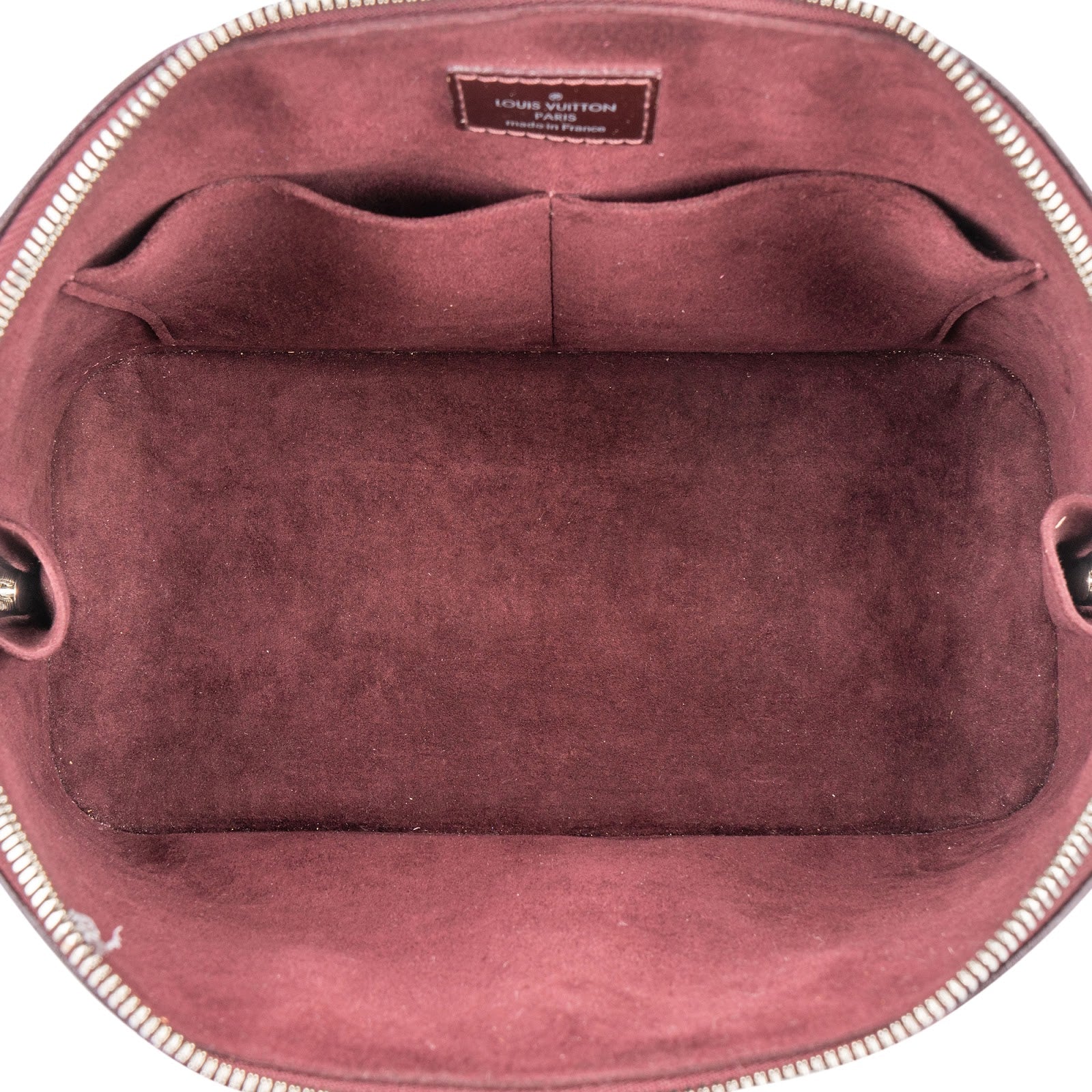 Louis Vuitton Burgundy Vernis Epi Leather Alma PM Handbag - vintageandkickz