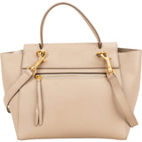 Celine Beige Grained Calfskin Belt Handbag