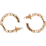 Valentino Garavani VLogo Signature Crystal Hoop Earrings