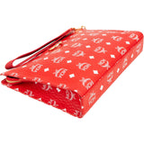MCM Monogram Visetos Pebbled Leather OX Clutch
