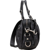 Gucci Black Guccissima Leather Icon Bit Handbag