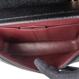Chanel Quilted Caviar Leather Small Double Flap Shoulder Bag
