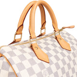 Louis Vuitton Monogram Damier Azur Speedy 30 Handbag