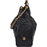 Chanel 25 Quilted Caviar Leather CC Drawstring Shoulder Bag