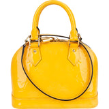 Louis Vuitton Monogram Yellow Vernis  Alma BB Handbag