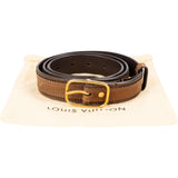 Louis Vuitton Brown Vintage Zig Zag Leather Belt (90 / 36)