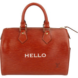 Louis Vuitton Limited Epi Leather "Hello" Speedy 25 Handbag