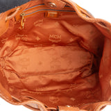 MCM Monogram Visetos Drawstring Hobo Shoulder Bag