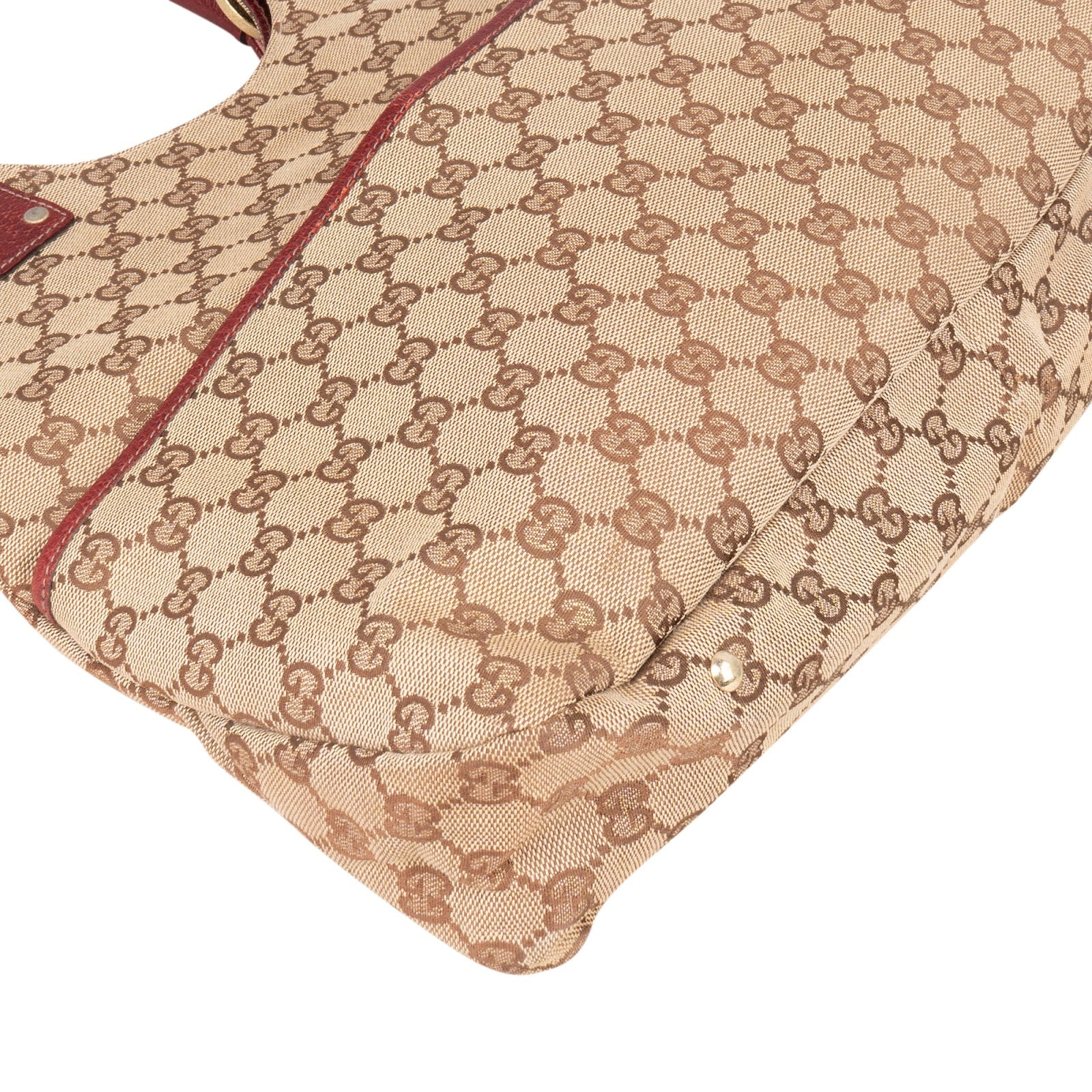 Gucci Monogram GG Hobo Handbag - vintageandkickz