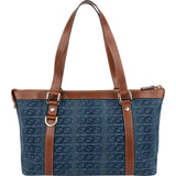 Gucci Monogram GG Denim Tote Abbey Handbag