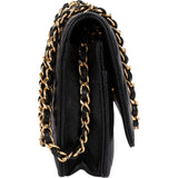 Chanel Quilted Caviar Leather Wallet On Chain Crossbody Bag