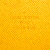 Louis Vuitton Yellow Calfskin Emblem Zippy Wallet
