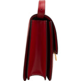 Céline Red Calfskin Classic Medium Box Crossbody Bag