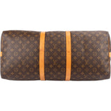 Louis Vuitton Monogram Canvas Keepall 55 Bandoulière Travel Bag