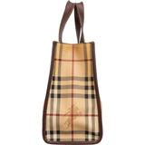 Burberry Nova-Check Monogram Small Tote Handbag
