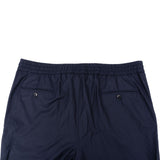 Brioni Navy Super 150's Drawstring Wool Pants Trousers (IT54)