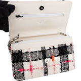 Chanel Limited Multicolor Tweed Wallet On Chain Crossbody Bag