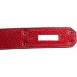 Hermès Rouge Epsom Leather Kelly Sellier 28 Handbag