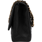 Chanel Quilted Lambskin Jumbo Single Flap Shoulder Crossbody Bag