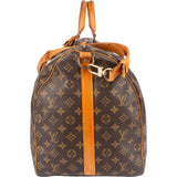 Louis Vuitton Monogram Canvas Keepall 60 Bandoulière Travel Bag