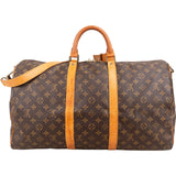 Louis Vuitton Monogram Canvas Keepall 50 Bandoulière Travel Bag
