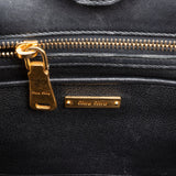 Miu Miu Bicolor Leather Biker Tote Handbag