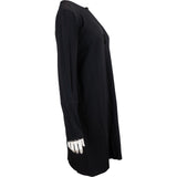 Gucci Black Patent Leather Ends Front G Lock Longsleeve Dress (M)