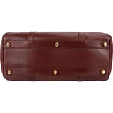 Cartier Bordeaux Leather Must de Cartier Boston Handbag