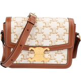 Celine Canvas Teen Triomphe Crossbody Bag