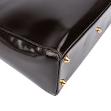 Christian Dior Patent Leather Lady Dior Medium Handbag