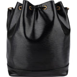 Louis Vuitton Noir Epi Leather Sac Noé Grande Shoulder Bag