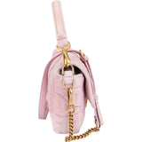 Fendi Monogram FF Embossed Suede Baguette Crossbody Handbag