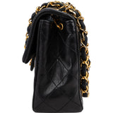 Chanel Quilted Lambskin Small 24K Gold Single Flap Crossbody Bag