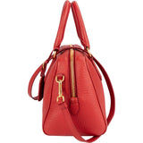Prada Red Vitello Daino Leather Duffle Handbag