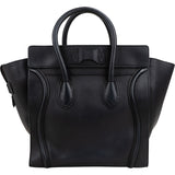 Céline Black Calfskin Luggage Handbag