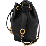 Chanel Lambskin Drawstring CC Bucket Crossbody Bag