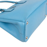 Prada Blue Saffiano Leather Galleria Handbag