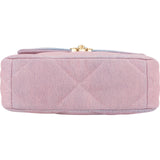 Chanel 19 Quilted Denim Sky Ombre Single Flap Crossbody Bag