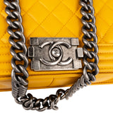 Chanel Quilted Lambskin Medium Boy Single Flap Crossbody Bag