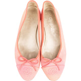 Chanel Ombre Canvas CC Cap Toe Ballerina Flats (37)