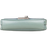 Prada Saffiano Vernice Chain Flap Crossbody Bag
