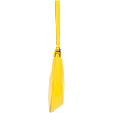 Prada Yellow Patent Leather Triangle Cleo Shoulder Bag