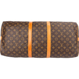 Louis Vuitton Monogram Canvas Keepall 55 Bandoulière Travel Bag